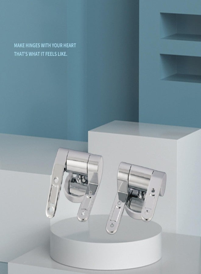 Haoyull Toilet Seat Hinges Replacement Part Toilet Lid Hinges with Soft-Close Mechanism Hinge for Toilet Seat Simple Install - Image 3